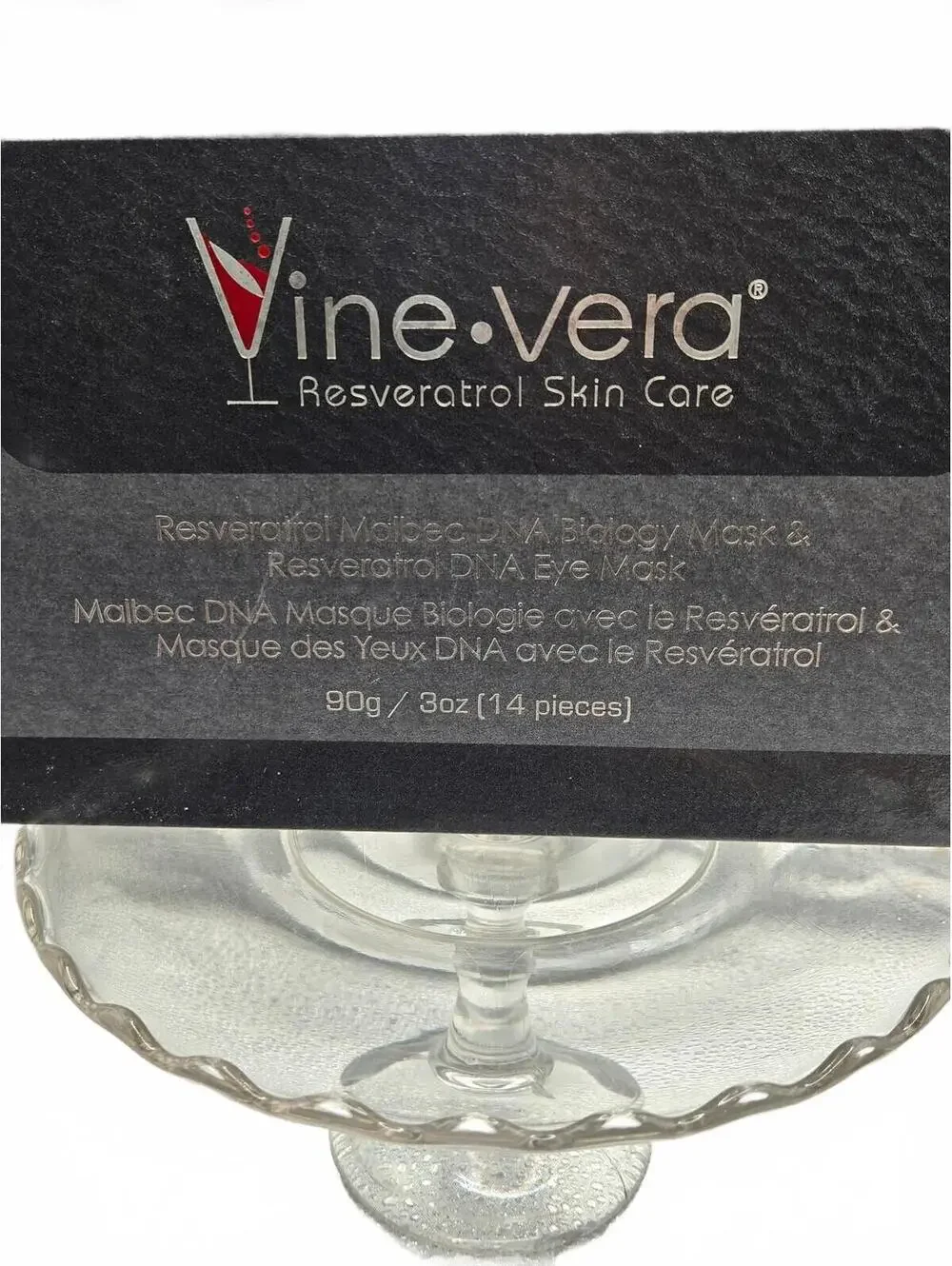 Vine Vera Resveratrol Face Mask Kit - Malbec DNA & Eye Masks Skin Care Set